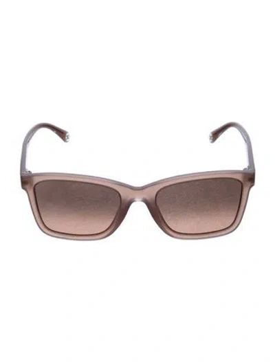 Pre-owned Chanel Interlocking Cc Logo Wayfarer Sunglasses In Neutral