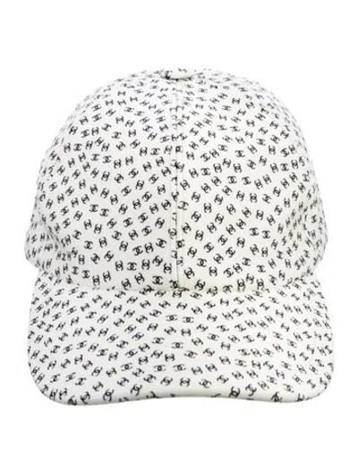 Pre-owned Chanel Interlocking Cc Print Baseball Cap In Multi