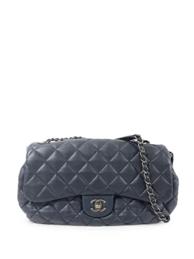 Pre-owned Chanel Interlocking-cc Shoulder Bag In Blue