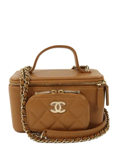 Pre-owned Chanel Interlocking-cc Tote Bag In Brown
