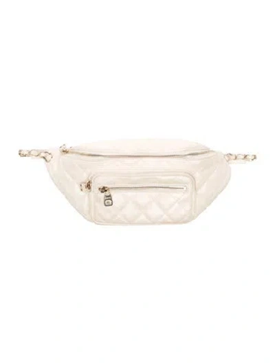 Pre-owned Chanel Iridescent All About Waist Bag In Neutral