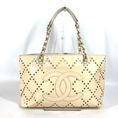 Pre-owned Chanel Ivory Shoulder Bag Tote Bag ()