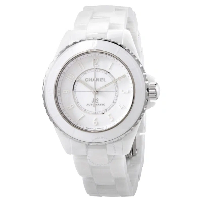 Pre-owned Chanel J12 Automatic White Dial Ladies Watch H6186