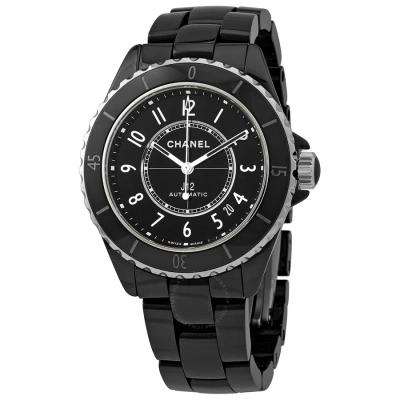 Pre-owned Chanel J12 Black Dial Ladies Watch H5697