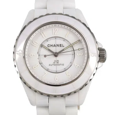 Pre-owned Chanel J12 Ceramic Wristwatch () In Silver