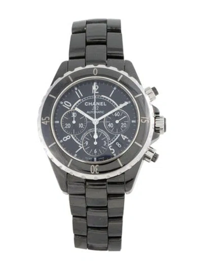 Pre-owned Chanel J12 Chronograph Watch, 41mm In Multi