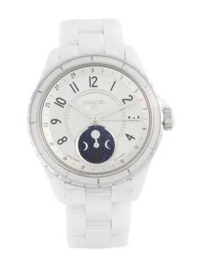 Pre-owned Chanel J12 Moonphase Watch, 39mm In Multi