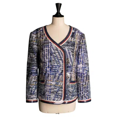 Pre-owned Chanel Jacket ' Airlines' By Karl Lagerfeld Summer 2016 In Gray
