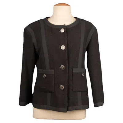 Pre-owned Chanel Jacket 'energies Renouvelables' By Karl Lagerfeld Spring 2013 In Black