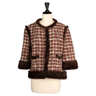 Pre-owned Chanel Jacket Paris-tokyo By Karl Lagerfeld Metiers D'art 2004-2005 In Brown