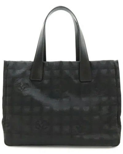 Pre-owned Chanel Jacquard New Travel Line Tote (authentic Pre-loved)