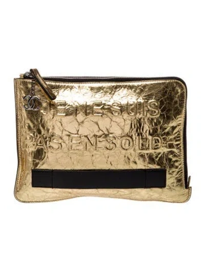 Pre-owned Chanel Je Ne Suis Pas En Solde Clutch