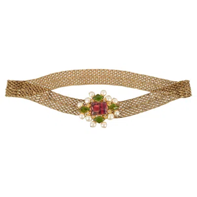 Pre-owned Chanel Jewellery Belt Fall, 1997 In Brown