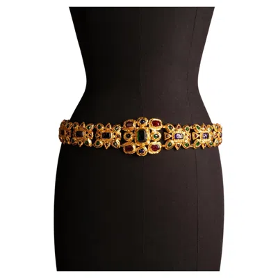 Pre-owned Chanel Jewelry Belt By Karl Lagerfeld Fall-winter 1992 In Black