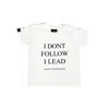 Chanel Joan Elkayam White I Don't Follow I Lead Women T-shirt In White