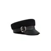 Chanel Joan Elkayam Women's Black Buckled Baker Boy Hat In Black