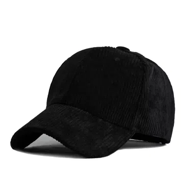Chanel Joan Elkayam Women's Black C J E Corduroy Textured Cap