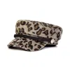 Chanel Joan Elkayam Women's Braided Trim Leopard Print Baker Boy Hat In Multi