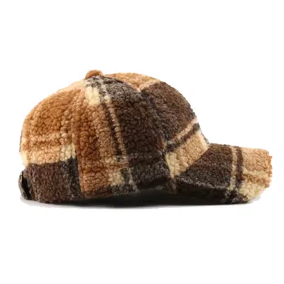 Chanel Joan Elkayam Women's Brown Tartan Boucle Cap