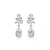Chanel Joan Elkayam Women's Crystal Drop Dangle Silver Earrings