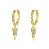 Chanel Joan Elkayam Women's Gold Drop Crystal Detailed Arrow Earrings