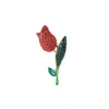 Chanel Joan Elkayam Women's Green / Red Crystal Tulip Brooch In Multi