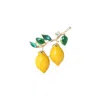 Chanel Joan Elkayam Women's Green / Yellow Crystal Enamelled Lemon Branch Brooch In Yellow