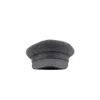 Chanel Joan Elkayam Women's Grey Wool Baker Boy Hat In Grey