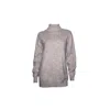 Chanel Joan Elkayam Women's Neutrals / Grey Grey Cashmere Turtleneck Sweater In Grey