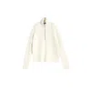 Chanel Joan Elkayam Women's Neutrals Half Zip Wool Blend Sweater