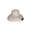 Chanel Joan Elkayam Women's Neutrals Wide Brim Straw Bucket Hat