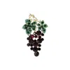 Chanel Joan Elkayam Women's Purple / Green Crystal Grapes Brooch In Multi