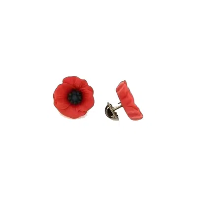 Chanel Joan Elkayam Women's Red British Remembrance Poppy Pin