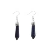 Chanel Joan Elkayam Women's Silver Blue Sandstone Drop Dangle Earrings