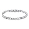 Chanel Joan Elkayam Women's Silver Jennifer Crystal Tennis Bracelet