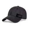 Chanel Joan Elkayam Women's Washed Black Denim Cap In Black