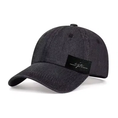 Chanel Joan Elkayam Women's Washed Black Denim Cap