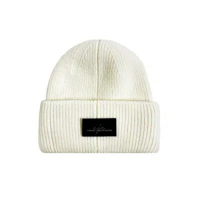 Chanel Joan Elkayam Women's White Wool C J E Beanie