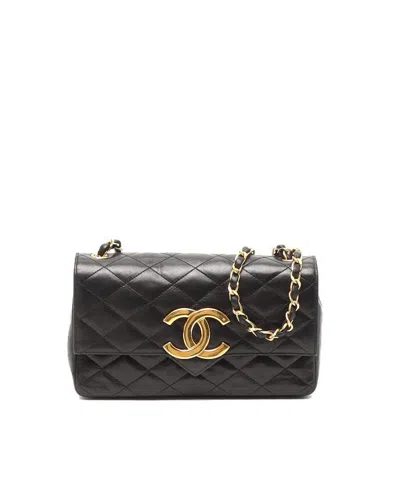 Chanel Jumbo Cc Single Flap Bag In Black