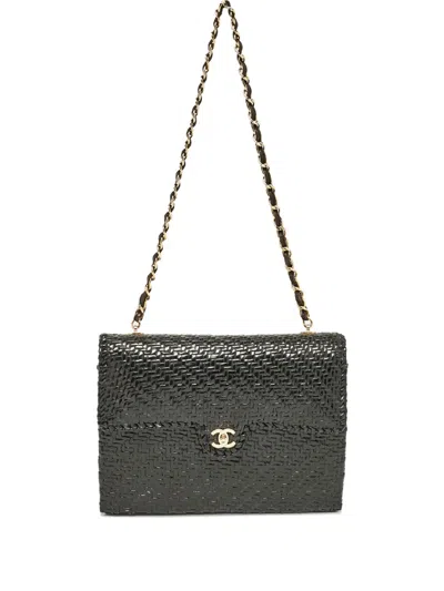 Pre-owned Chanel Jumbo Classic Flap Shoulder Bag In Black