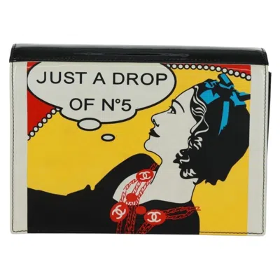 Pre-owned Chanel Just A Drop Of No.5 Comic Coco Clutch Patent Multicolour Patent_leather Clutche & Pouche Bag