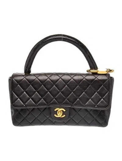 Pre-owned Chanel Kelly Flap Bag Set In Black