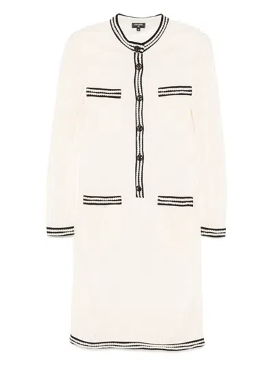 Pre-owned Chanel Knitted Dress In Neutral