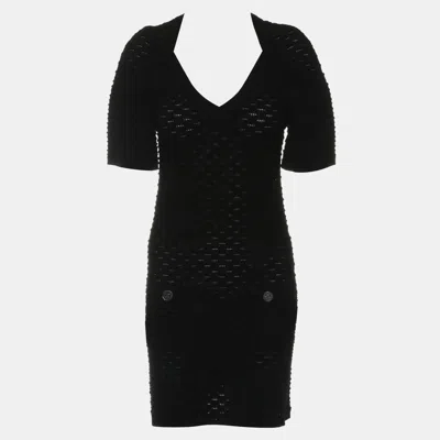 Pre-owned Chanel Knitted Short Sleeve Dress