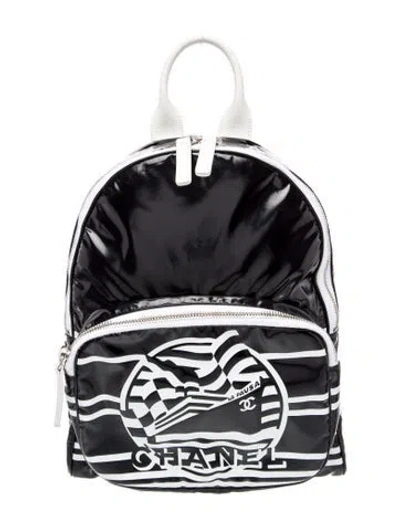 Pre-owned Chanel La Pausa Backpack In Black