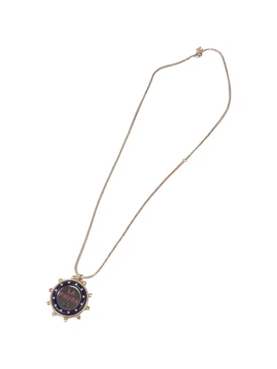 Pre-owned Chanel La Pausa Cc Necklace In Gold