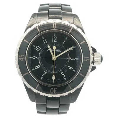 Pre-owned Chanel Ladies  J12 33mm Black Ceramic Swiss Quartz Wrist Watch