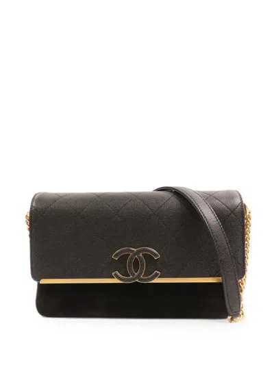 Pre-owned Chanel Lady Coco Quilted Shoulder Bag In Black