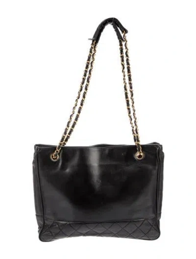 Pre-owned Chanel Lambskin Quilted Tote In Multi