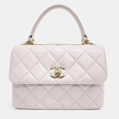 Pre-owned Chanel Lambskin Trendy Cc Small A92236 Crossbody Bag In Purple